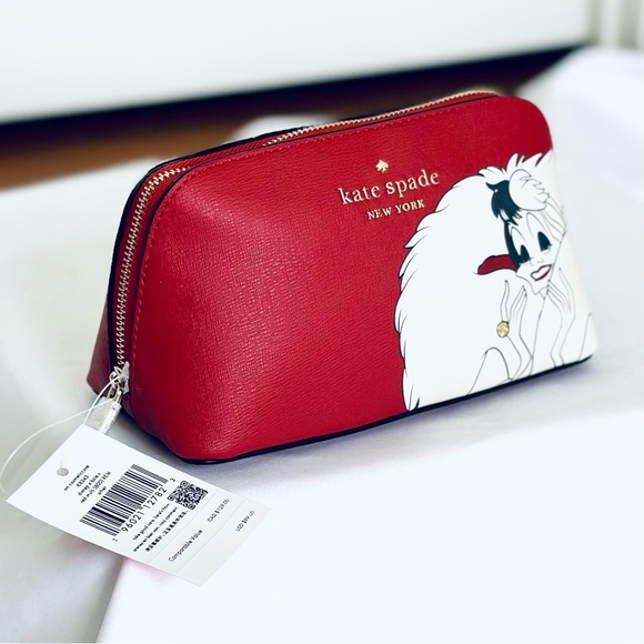 Kate Spade Disney X Cruella Dome Make up Bag - NWT - Picture 4 of 10